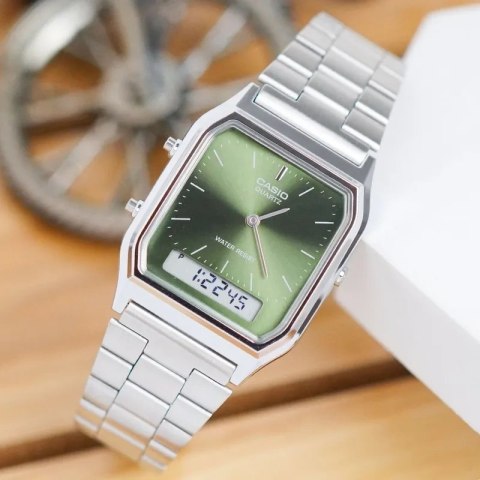 ZEGAREK UNISEX CASIO Vintage AQ-230A-3AMQYDF + BOX