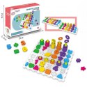 WOOPIE Układanka Montessori Sorter Trening Mózgu Literki Cyferki 139 el