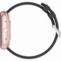 Smartwatch Damski GRAVITY GT18-1 Różowy Pasek Silikonowy + Czarny Pasek