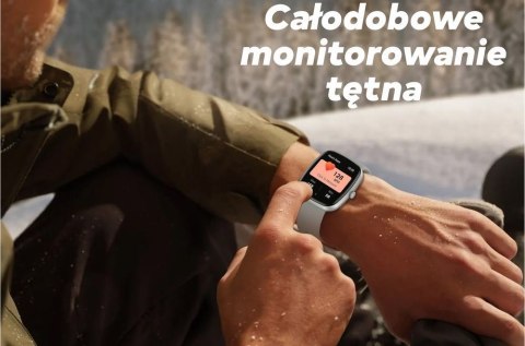 Smartwatch Damski GRAVITY GT18-1 Różowy Pasek Silikonowy + Czarny Pasek