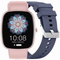 Smartwatch Damski GRAVITY GT18-3 Różowy Pasek Silikonowy + Granatowy Pasek