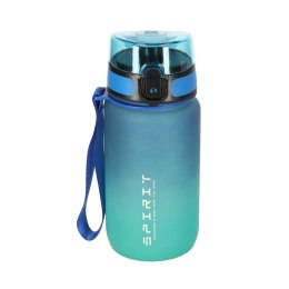 Butelka na wodę bidon ze słomką uchwytem sportowy 600ml niebiesko-zielony