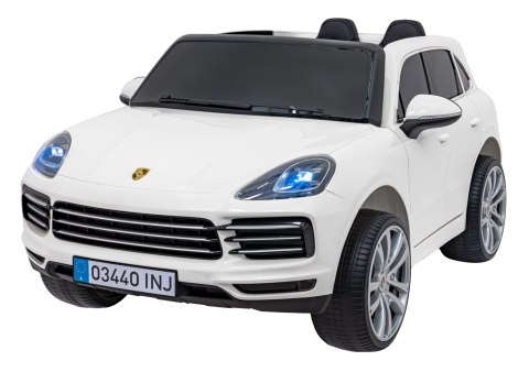 Porsche Cayenne S na akumulator dla dzieci Lakier Biały SUV + Pilot