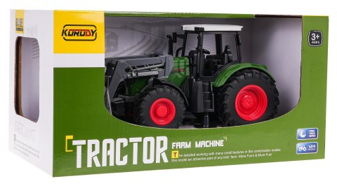 Zielony Traktor ze Spychem