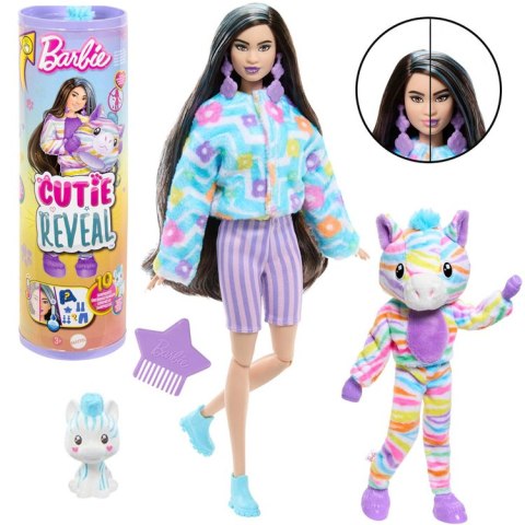 Mattel Barbie lalka Cutie Reveal Słodkie marzenia ZEBRA + akcesoria ZA6052