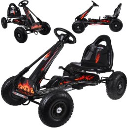 Duży gokart na pedały regulowane siedzisko pompowane koła SP0839