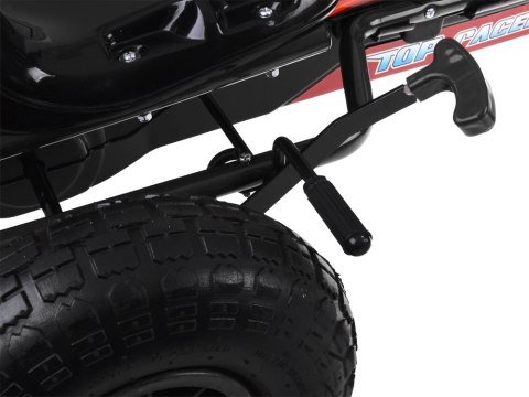 Duży gokart na pedały regulowane siedzisko pompowane koła SP0839