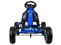 Duży gokart na pedały regulowane siedzisko pompowane koła SP0839