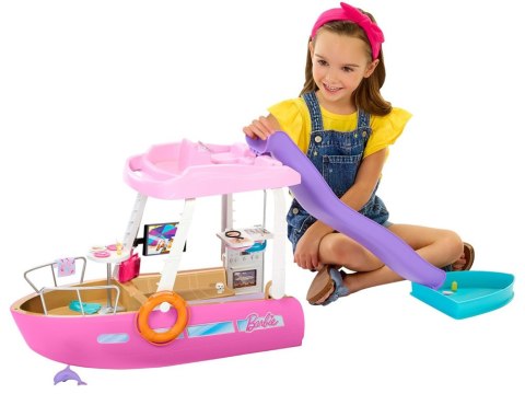Mattel Barbie Motorówka dla lalek z TRANSFORMACJA WNĘTRZ + akcesoria ZA6042