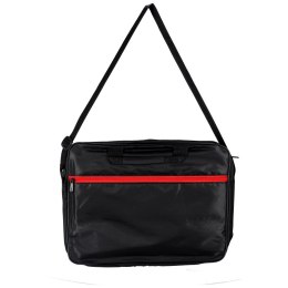 Torba na laptopa 15,6 cali etui pokrowiec z paskiem teczka damska męska czarna
