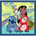 Puzzla 3w1 - Czas ze Stitchem Lilo and Stitch Trefl 34896