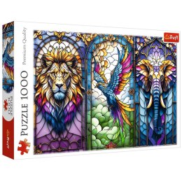 Puzzle - 1000 - Witraż: Zwierzęta Trefl 10957