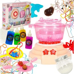 Klej żel kryształowy 3D crystal glue magiczna kuchnia szablony kreatywny zestaw 62 elementy morelowy