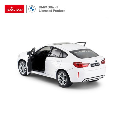 Autko Metalowe 1:24 BMW X6M Białe RASTAR
