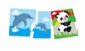 Gra edukacyjna Puzzle Mamy i Dzieci Język Polski Zwierzęta Uczę się Bawiąc Clementoni 50763