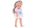 Lovely Girl Lalka z blond warkoczem w białej sukience 33cm ZA5850