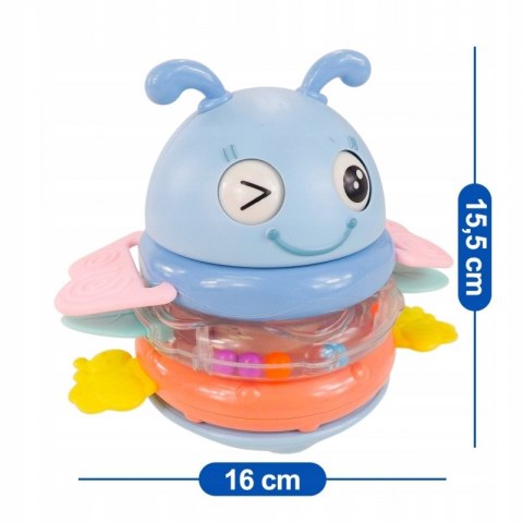 WOOPIE Baby Wańka Wstańka Zabawka Sensoryczna 2w1 Grzechotka Gryzak