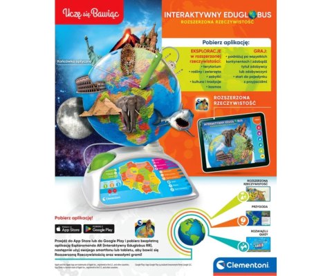 Clementoni Gry Edukacyjne 50847 Interaktywny Eduglobus