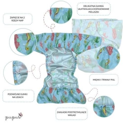 Otulacz do pieluszek XL SYRENKI 15-22 kg