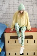 Długie Legginsy z Wysokim Stanem - Miętowy Zielony