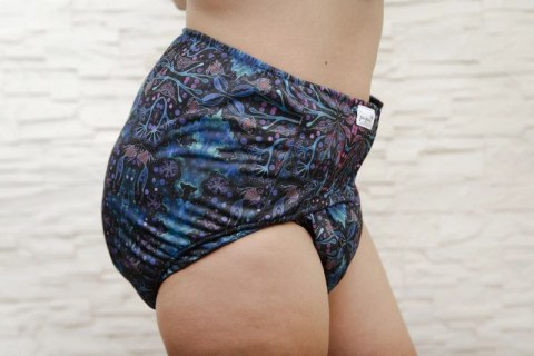 Pielucha wielorazowa dla dorosłych z wkładem - NEON SPLASH