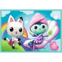Puzzle - 10w1 - W świecie Gabi - Koci Domek Gabi - Trefl 96003