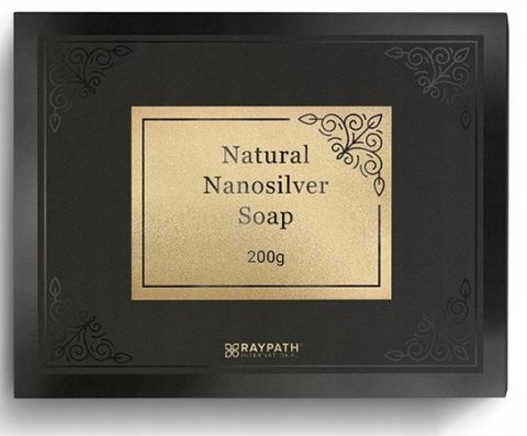Szare mydło z NanoSrebrem Raypath 100g Naturalne Antybakteryjne