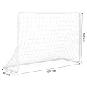 Dwie bramki piłkarskie z siatką do piłki nożnej 180x122cm ECOTOYS