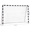 Bramka piłkarska treningowa z siatką 180x120 cm czarno-biała MultiGarden