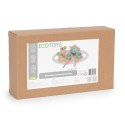 Drewniany zestaw do herbaty dzbanek filiżanki 14 elementów ECOTOYS