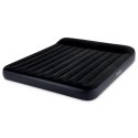 Duży materac dmuchany dwuosobowy 203x183x25 cm łóżko z zagłówkiem INTEX 64144