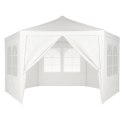 Namiot pawilon ogrodowy handlowy 2x2x2 m z oknami biały MultiGarden