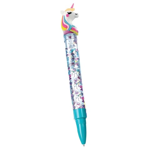 Zestaw do robienia długopisów fabryka pen creator DIY zwierzątka brokat koraliki pompony