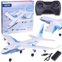 Samolot Duży Pasażerski Samolot z Pianki EPP z LED i Ładowaniem USB RC0722