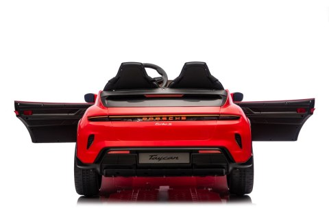 Pojazd Porsche Taycan Turbo S Czerwony