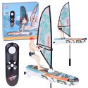 Zdalnie sterowany świecący WINDSURFER pływający na pilota RC0740