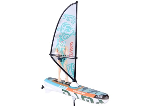 Zdalnie sterowany świecący WINDSURFER pływający na pilota RC0740
