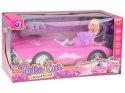 Autko Retro Cadillac na pilota + Elegancka Lalka w Futrze RC0745