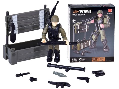 Klocki żołnierz WWII figurka żołnierzyk model do złożenia 28 ele ZA5723
