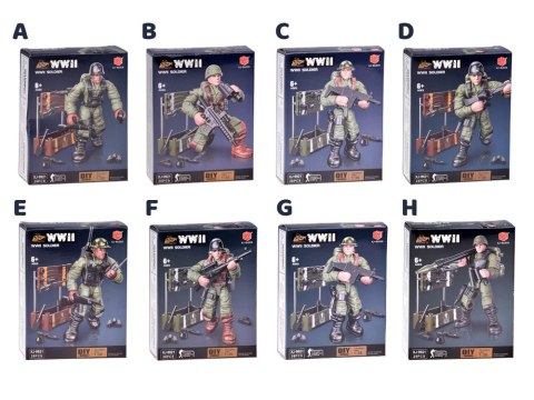 Klocki żołnierz WWII figurka żołnierzyk model do złożenia 28 ele ZA5723