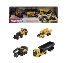 Majorette Pojazdy budowlane Volvo 4-pak