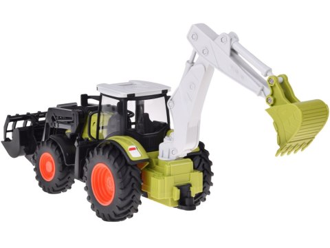 Zdalnie sterowany traktor Koparko-ładowarka spychacz na pilota RC0718