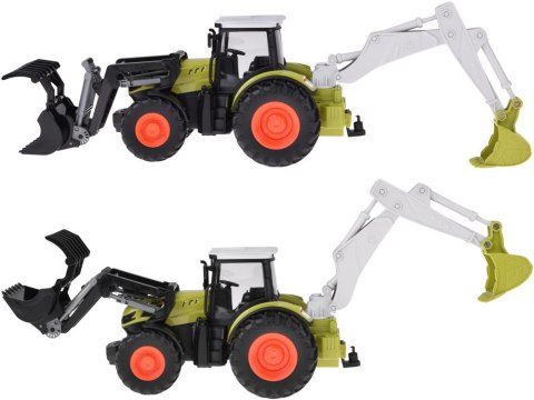 Zdalnie sterowany traktor Koparko-ładowarka spychacz na pilota RC0718