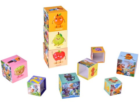 Edukacyjne puzzle sześcienne dla dzieci - kreatywna układanka 10szt. ZA5868