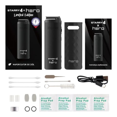X-MAX Starry 4 x HERO czarny - przenośny waporyzator