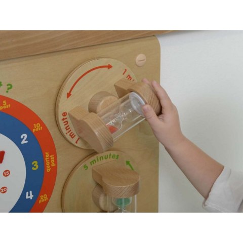MASTERKIDZ Nauka Odczytywania Zegara Ścienna Tablica Edukacyjna Flex