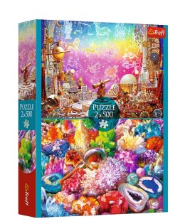 Puzzle - 2x500 - Kosmos i kryształy - Trefl 37499
