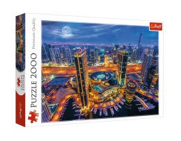 Puzzle - 2000 - Światła Dubaju - Trefl 27094