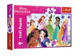 Puzzle - 60 - Księżniczki w akcji - Disney Princess - Trefl 17409