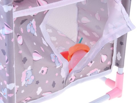 Zestaw dla Lalek 2w1 Łóżeczko i Krzesełko do karmienia Sweet Dream ZA5918